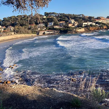 Lägenhet Les Palmiers Beau T2 Vue Mer 2Mn De La Plage A 150M Avec Parking Prive